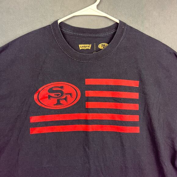 San Francisco 49er's x Levi's Shirt Men's XL Mash American Flag 2015 Home Opener - Picture 3 of 6